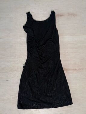 Hailey Logan Black Sleeveless Ruched Mini Dress